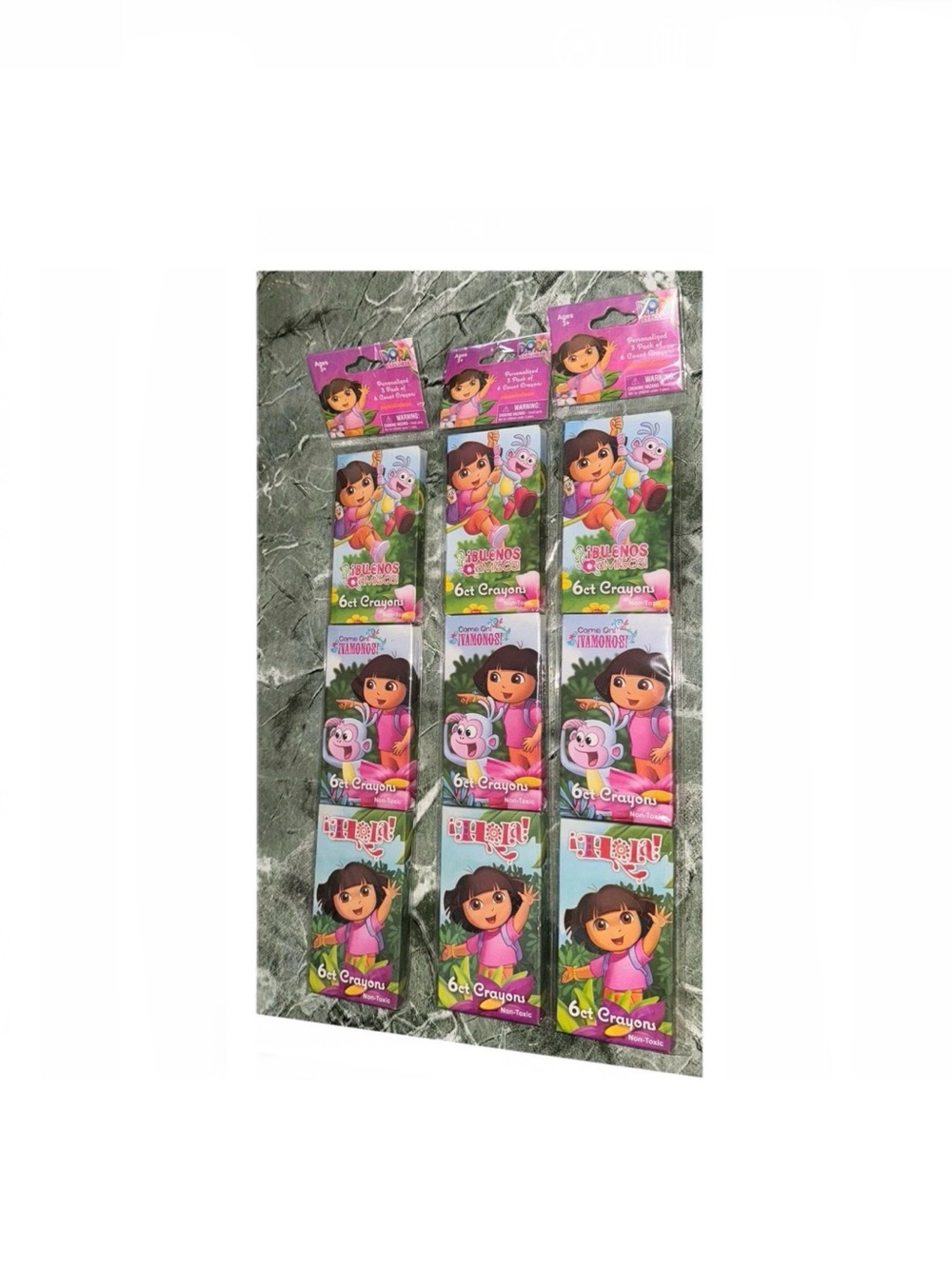 9 Packs Dora the Explorer Party Favors Crayons
